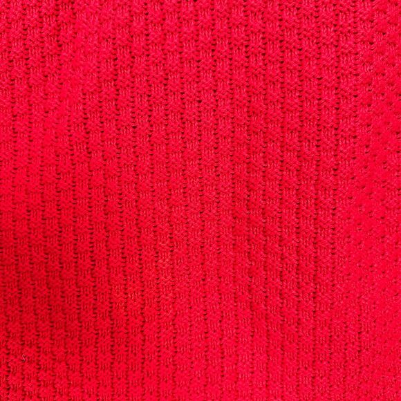 Vtg Lord Jeff Fisherman Sweater Men Large Red Cable Knit Made USA Preppy Grandpa - Picture 7 of 11